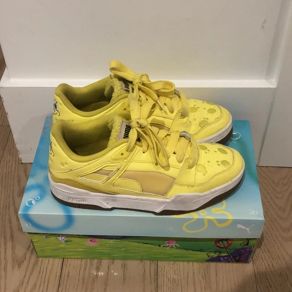 Puma Kids Bright Yellow Sneakers - Picture 3 of 8